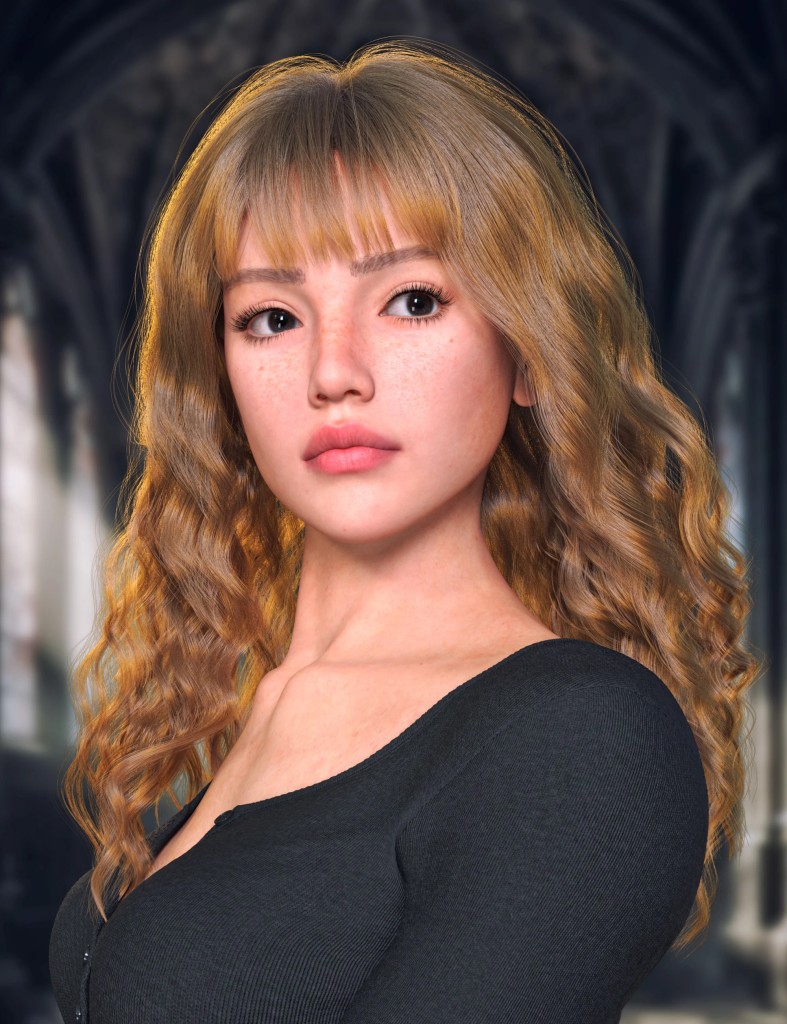 dForce Strand-Based FE Bushy Curls Hair for Genesis 9