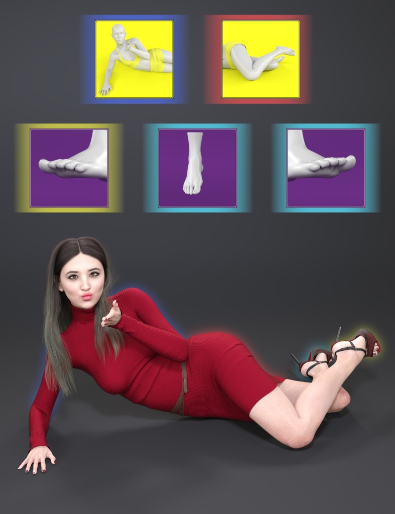 NG Build Your Own Lying Lateral Poses for Genesis 9