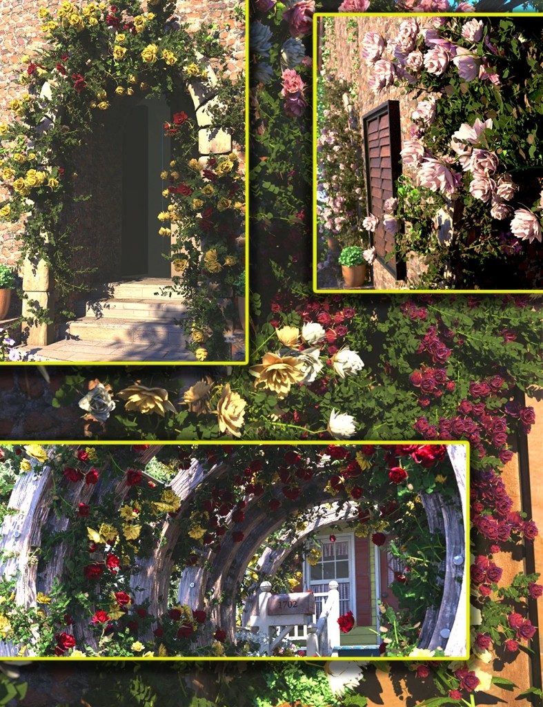 Scatters - Climbing Roses - With Ultra Scatter 2 Presets
