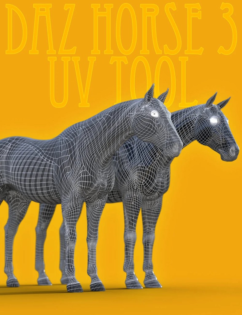 DA Horse 2 UVs for Daz Horse 3