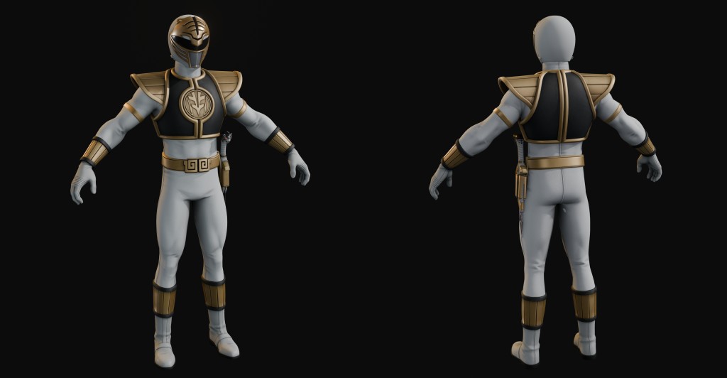 White Tiger Ranger (FN) Premium for Blender 4.x