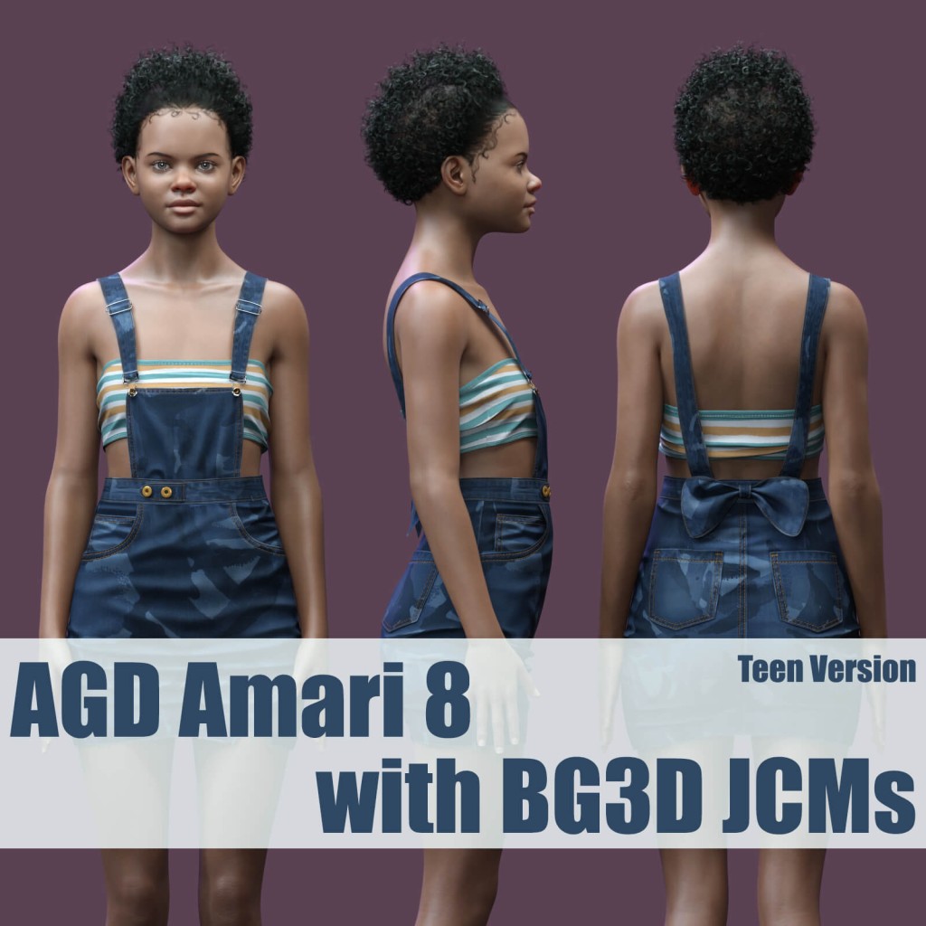 BG3D Add-On Pack for AGD Amari Teen and Adult for G8/8.1F