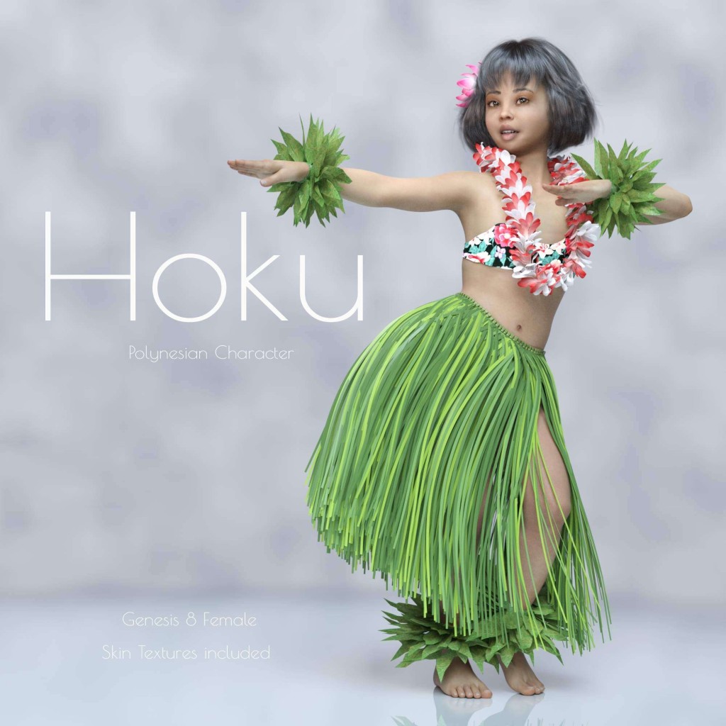 Hoku A Cute Polynesian Female Character